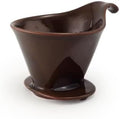 Zero Japan - Bee House Pour Over Coffee Dripper - Lead-Free & Cadmium-Free Ceramic Coffee Maker with Elegant Peek Hole, Drip Cone Brewer Coffee Gifts, Brewing Accessories - Coffee Brown, Standard Size