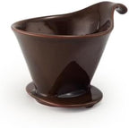 Zero Japan - Bee House Pour Over Coffee Dripper - Lead-Free & Cadmium-Free Ceramic Coffee Maker with Elegant Peek Hole, Drip Cone Brewer Coffee Gifts, Brewing Accessories - Coffee Brown, Standard Size