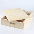 Nicole Large Soap Molds Rectangle Silicone Liner for 18 Bar Mold with Wooden Box and Lid DIY Handmade Soap Making Tools