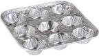 9-Cavity Mini Cupcake and Muffin Pans | Disposable Aluminium Baking Pans | Use for Baking Mini Muffin, Cupcake, Cake | For Weddings, Parties, Birthdays, Gatherings (48 Pack)