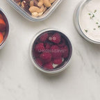 U Konserve Stainless Steel Round Food Storage Bento Box Container, Leak Proof Silicone Lid Dishwasher Safe - Plastic Free, 5oz