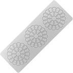3D Hollow Leaf Fondant Lace Mold Multi Leaves Flower Candy Mold Chocolate Sugar Craft Cake Decoration Cupcake Top (D Bubble Circle_11.28 * 4 * 0.12inch)
