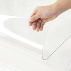 Warmstar Clear Table Cover Protector 40 x 72 Inch,1.5mm Thick Plastic Table Cover Rectangle,PVC Clear Table Protector,Desk Protector Mat for Kitchen, Dresser, Writing Desk，Dining Room Table
