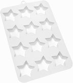 mostsom Silicone Mold Savarin Chocolate Molds Star Mountain Mousse Cake Mold DIY Bakeware Molds (C_8.88x5.48x0.8 inch)