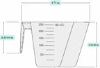 1 Cup (8 Oz. | 250 mL) Scoop for Measuring Coffee, Pet Food, Grains, Protein, Spices and Other Dry Goods (Pack of 25)