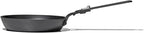 OXO Outdoor Pre-Seasoned Carbon Steel 8" Frying Pan Skillet, Detachable Handle for Easy Storage, Indoor Use, Nonstick with Use, Induction Suitable, Oven & Broiler Safe,Browning, Grill,Sear,Saute,Black