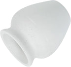 HARFINGTON Ceramic Chasen Stand 66mm Matcha Whisk Holder, Traditional Matcha Tea Chasen Holder, White