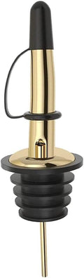 Pafusen 24 Pack Liquor Bottle Pourers, Liquor Pour Spout for Liquor Bottles, Stainless Steel Olive oil Dispenser Spout, Alcohol Pourer Spouts Dust Caps Covers Fixed, Gold