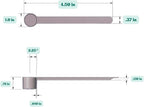 1/2 Tablespoon (1.5 Teaspoon | 7.5 mL) Long Handle Scoop for Measuring Coffee, Grains, Protein, Spices and Other Dry Goods (Pack of 10)