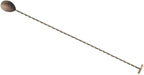 Barfly Bar Spoon with Muddler End, 15 3/4" (40.0 Cm), Antique Copper