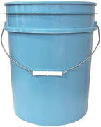 House Naturals 5 Gallon Premium HPDE Plastic Bucket Without The lid - Made in USA Food Grade Container, BPA Free All Purpose Pail (5, Light Blue)