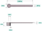 9 mL (9 CC) Long Handle Scoop for Measuring Coffee, Pet Food, Grains, Protein, Spices and Other Dry Goods (Pack of 100)