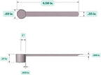 1/2 Teaspoon (2.5 mL) Long Handle Scoop for Measuring Coffee, Pet Food, Grains, Protein, Spices and Other Dry Goods (Pack of 100)