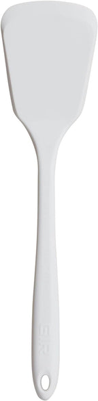GIR: Get It Right Silicone Turner Spatula - Non-Stick & Heat Resistant - Silicone Spatula for Cooking & BBQs - Lifts, Flip, and Transfer Food Items - 13 Inch, Studio White