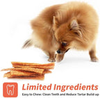 Chicken Dog Chew Chips, Puffed Human Grade Chicken Dog Treat, Rawhide Alternative, Easy to Digest 12pcs/Pack