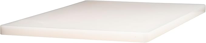 Winco Heavy-Duty Plastic Cutting Board, 12" x 18" x 3/4", White