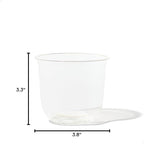 TOSSWARE NATURAL Arc - Plant Based Cups 12 oz - Plastic Alternative Cups for Parties, Bachelorettes, Weddings - Recyclable Clear Cold Cups - Set of 1000, 12oz