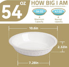 Sweejar Ceramic Pie Pan for Baking,Round Baking Dish Pan for Dinner 10 Inches, Pie Dish Non-Stick Pie Plate for Quiche, Tart, Cake, Pumpkin Pie, Pot Pies(Blue)