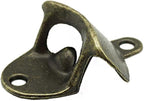 20 Pack Bottle Opener Wall Mounted, Vintage Beer Bottle Opener with Screws for Bars KTV Hotels Homes, (Bronze)
