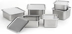 CuBE 6PCS Set Stainless Steel Food Storage Containers With Lids with 3 Net Kitchen Appliances Dishwasher Safe Premium South Korea
