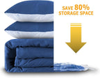 Vacuum Storage Bags 8 Medium, Space Saver Sealer Bags, Plastic Packaging Bags,Airtight Compression Bags for Clothes, Pillows, Comforters, Blankets, Bedding