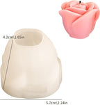 2 Pack Rose & Succulent Silicone Molds for Candle Making & Home Decor