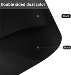 Runner for Dresser Top Bedroom - 17x90 Inch Waterproof Easy to Clean Can Conceal Flaws Protector The Table Top from Scratches Used for Coffee Table Dresser(Black+Black 17x90)