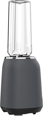 BLACK+DECKER® Ice Crush Single Serve Blender with Pulse/ON Button, Base, Two 20oz Personal Blender Jars, Blade Assembly, Travel Lid, Gray