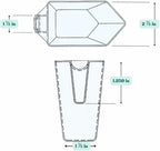 2 Cup (1 Pint | 16 Oz. | 500 mL) Scoop for Measuring Coffee, Pet Food, Grains, Protein, Spices and Other Dry Goods (Pack of 100)
