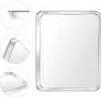 Baking Sheet, Yododo Stainless Steel Baking Pans Tray Cookie Sheet Toaster Oven Tray Pan Cookie Pan, Non Toxic & Healthy, Superior Mirror Finish & Rust Free, Easy Clean & Dishwasher Safe - 12.4 inch
