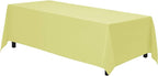 Gee Di Moda Rectangle Tablecloth - 90 x 156 Inch Yellow Table Cloth for 8 Foot Table with Floor-Length Drop - Heavy Duty Washable Fabric - 8 Ft Buffet Table, Holiday Party, Wedding & Baby Shower