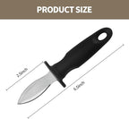 Oyster Knife Shucker Oyster Shucking Tool Perfect for Opening Clams, Mussels, Scallops, Shellfish Ideal for Home Kitchens, Raw Bars & Chefs（2 Pack）