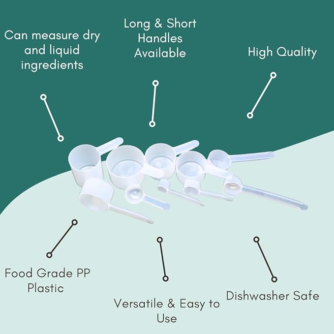 50 mL (50 CC | 1.69 Oz.) Long Handle Scoop for Measuring Coffee, Pet Food, Grains, Protein, Spices and Other Dry Goods (Pack of 1)