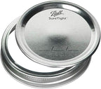 Ball Regular Mouth Mason Jars with Lids & Bands, Half Pint, 8-oz (2-Pack)
