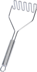 Restaurantware-German Standard Wire Mashers With Ergonomic Handle, 6 Heavy-Duty Potato Mashers - Dishwashable, Durable, Stainless Steel Food Masher, For Avocado, Beans, Sweet Potatoes, And, More