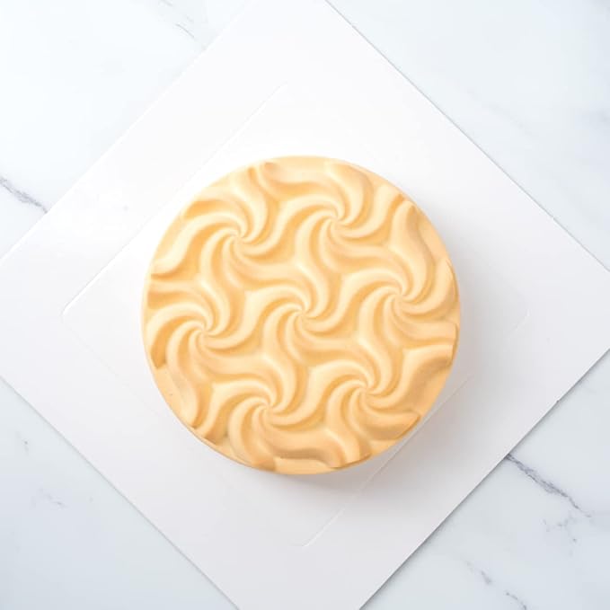 Pastry Tek 6.8 Inch Swirl Cake Pans, 10 Oven-Ready Silicone Bundt Cake Pans - Flexible, Freezable, White Silicone Small Cake Molds, Easy Release, For Baking Desserts - Restaurantware