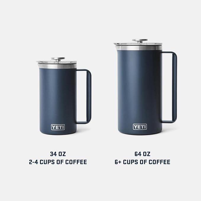 YETI Rambler 34 oz. French Press Coffee Maker, Cape Taupe