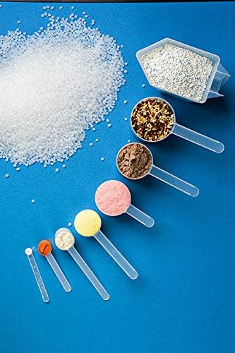 3/8 Cup (3 Oz. | 6 Tablespoon | 90 mL) Long Handle Scoop for Measuring Coffee, Pet Food, Grains, Protein, Spices and Other Dry Goods (Pack of 5)