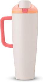 Owala FreeSip Tumbler - Stainless Steel-40-oz.-Orange/Tan(Sparkling Sherbet) (Pack of 6)