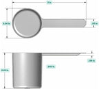 148 mL (148 CC | 5 Oz.) Long Handle Scoop for Measuring Coffee, Pet Food, Grains, Protein, Spices and Other Dry Goods (Pack of 1)