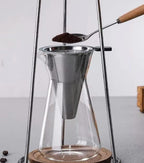 Nispira Iced Coffee Cold Brew Drip Coffee Maker Stainless Steal, 400mL, Borosilicate Glass