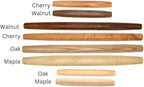 Handmade 20-Inch French Wooden Rolling Pin for Dough, Tapered Wood Roller, Perfect for Baking Pizza, Tortillas, Chapati, Crafted in Kentucky (Walnut) - Ideal Pastry and Tortilla Roller