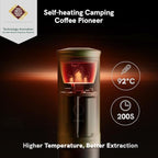 OutIn Nano Portable Electric Espresso Machine, Travel Coffee Maker for Camping, Car Coffee Maker Self-Heating with USB-C, With Ground Coffee & NS Capsule for RV, Hiking, Office