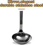 FJNATINH Stainless Steel Wok Spatula,Slotted Spatulas,Ladle,Skimmer Ladle Tool Set,Mirror Polished Cooking Utensils Kitchen Cookware, Pack of 4,Black