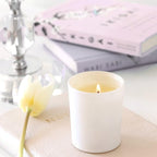 Thick Candle Jars for Making Candles 16 Pcs, 7 OZ Empty Jars with Wood Lids for Candle Making, Sample Container, Matte White