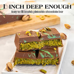 1 Inch Chocolate Bar Mold Deep Dubai Stuffed Chocolate Molds Silicone Large Break Apart Silicone Molds (Mix,2 Pcs）