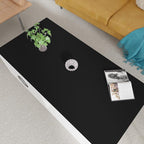 Desk Cover Protector - 24x64 Inch Waterproof Easy to Clean Can Conceal Flaws Protector The Table Top from Scratches Used for Coffee Table (Black+Black 24x64)