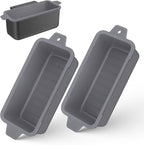 2 PCS Silicone Grease Cup Liners for Blackstone 36 28 22 17 Inch Griddle,Reusable Grease Catcher Cup Liner Grill Grease Tray,Durable Drip Pans Blackstone Griddle Accessories,Grey