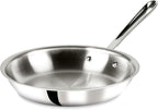 All-Clad D3 10 Inch Stainless Steel Frying pan, 3-Ply Stainless Steel Pan, Induction, Oven Broiler Safe 600F Skillet, Professional Cookware, Silver