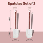 14 INCH Silicone Spatulas Heat Resistant Heavy Duty Rubber Spatulas Commercial Spatulas Set for Kitchen Use Silicone Cooking Utensils Sets of 2